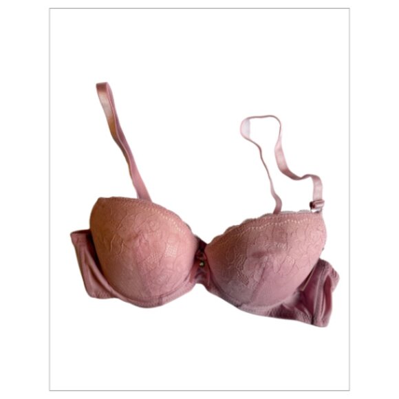 NWOT 3 - Push Up SOFRA (Sage Green & Blush Pink & Cream) BraS Size 32B (CON-G03) - Picture 2 of 3